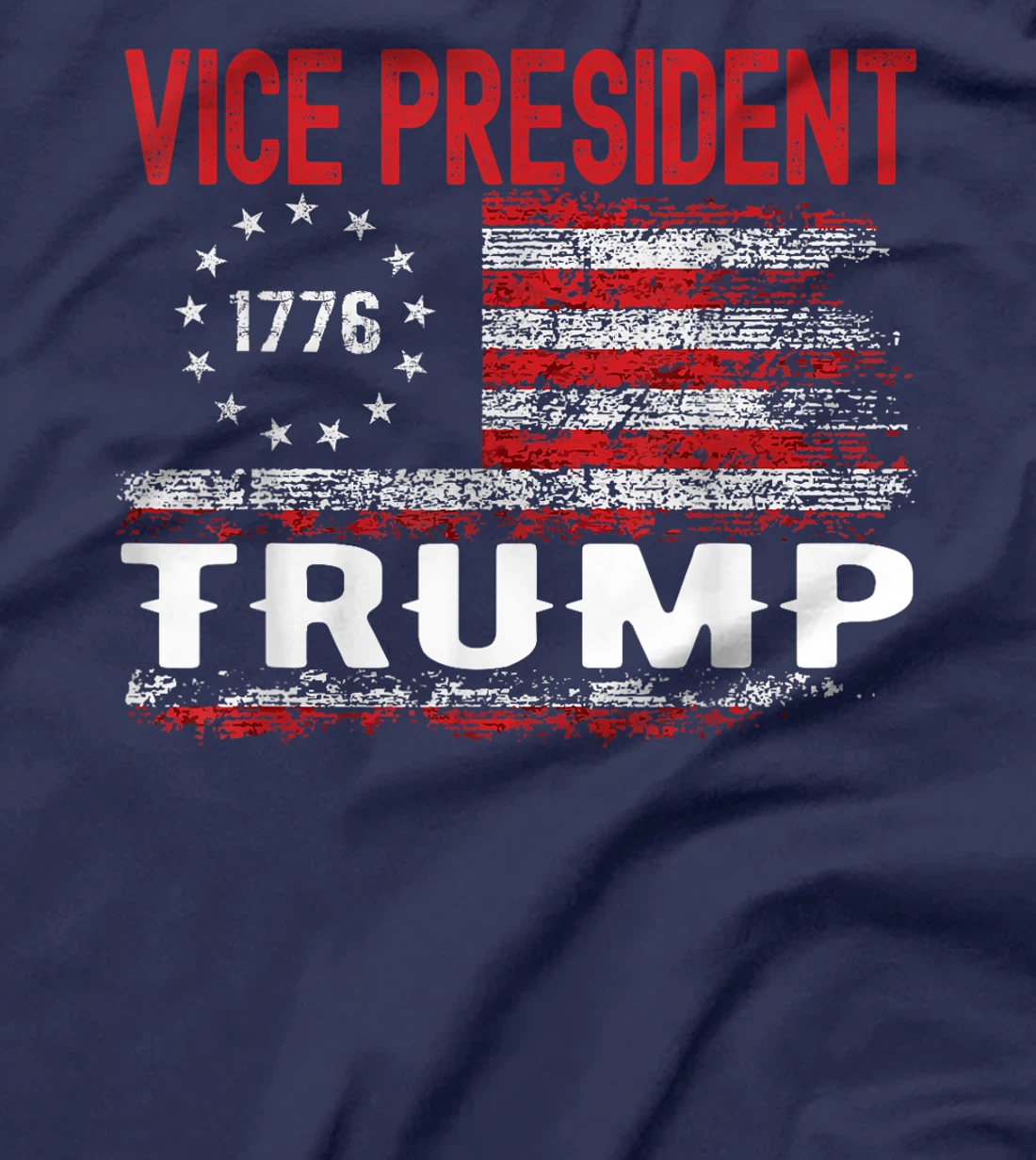 VP Trump Funny Biden Election VP Trump USA Flag T-Shirt