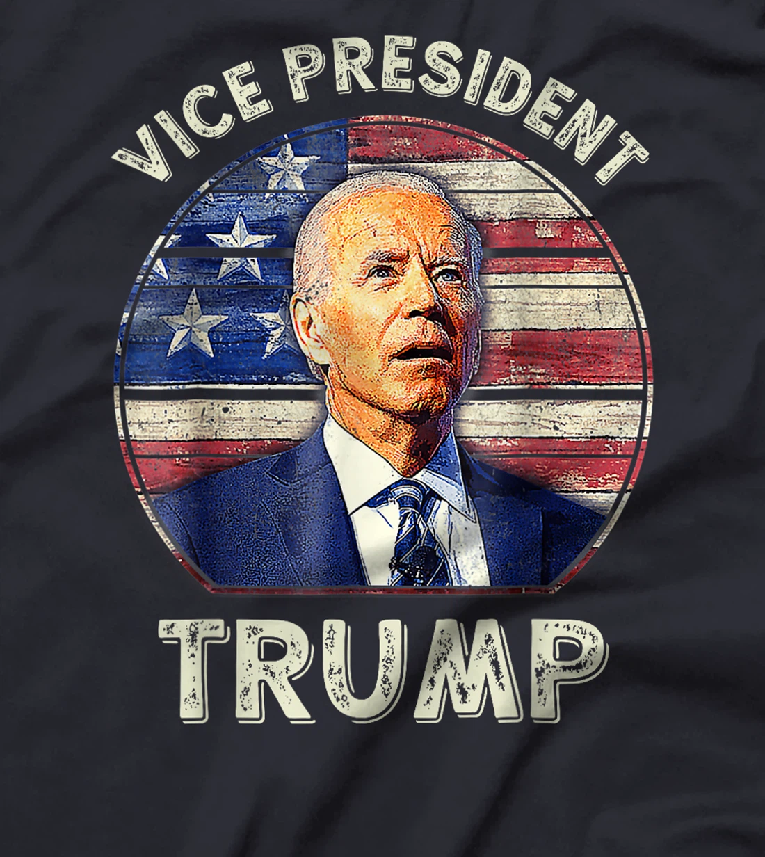 Vice President Trump US Flag Biden 2024 Election Men Women T-Shirt