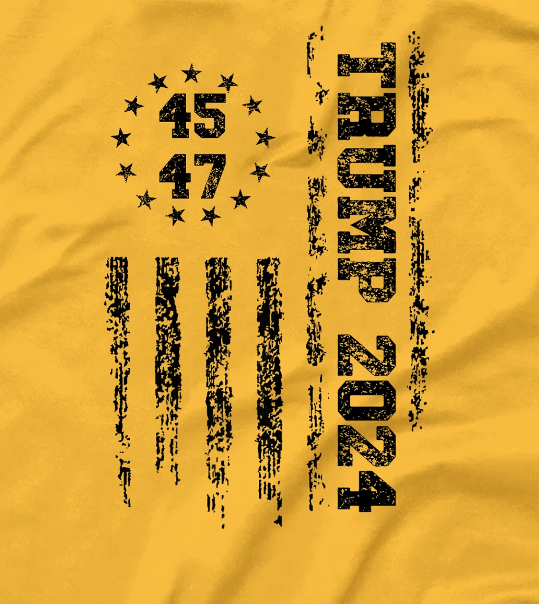 Womens 45 47 Trump 2024 American Flag T-Shirt