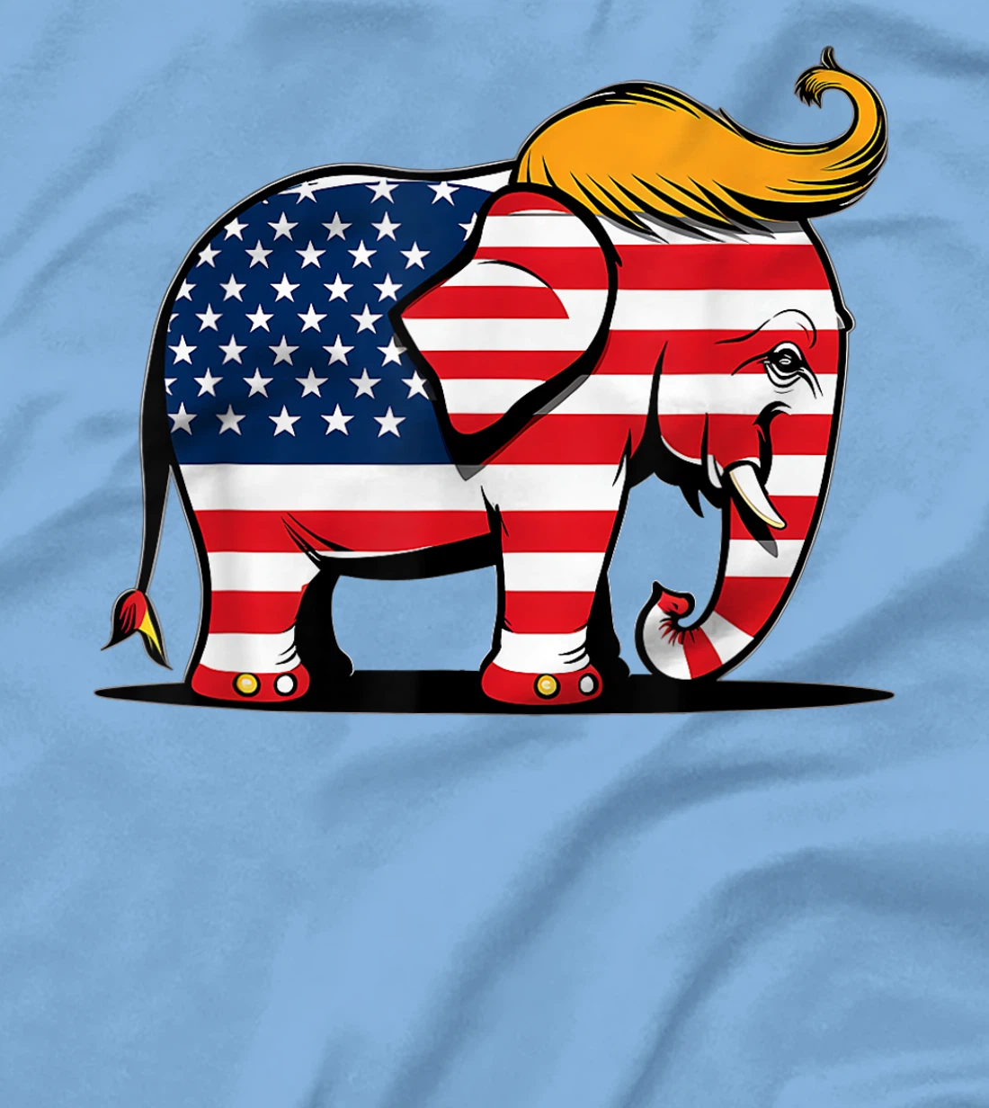 US Flag Elephant Trump 2024 T-Shirt