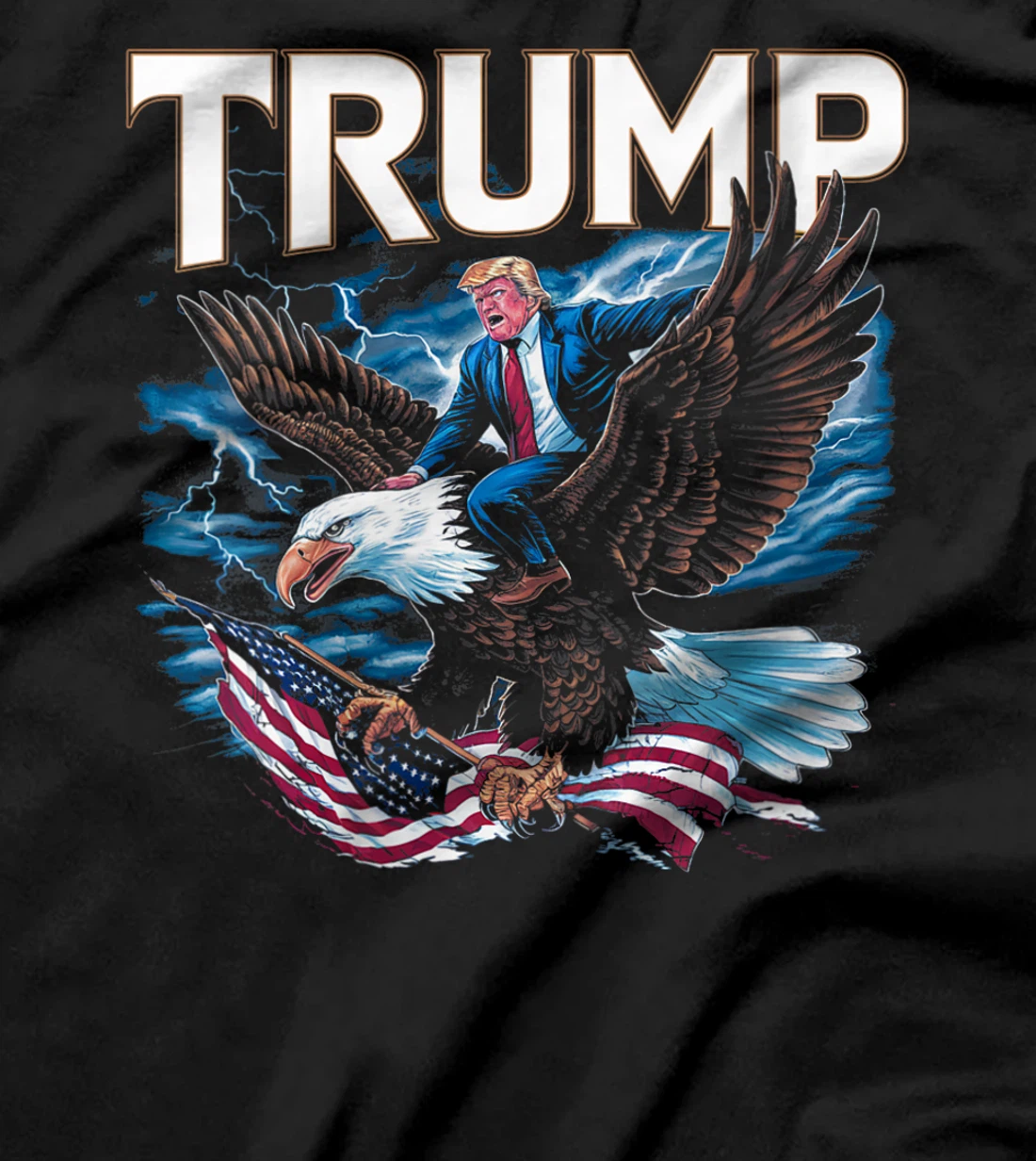 Womens Trump Eagle USA President 2024 Take America Back T-Shirt
