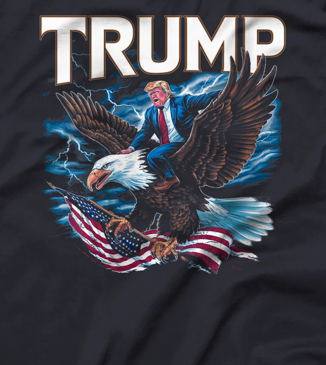 Womens Trump Eagle USA President 2024 Take America Back T-Shirt