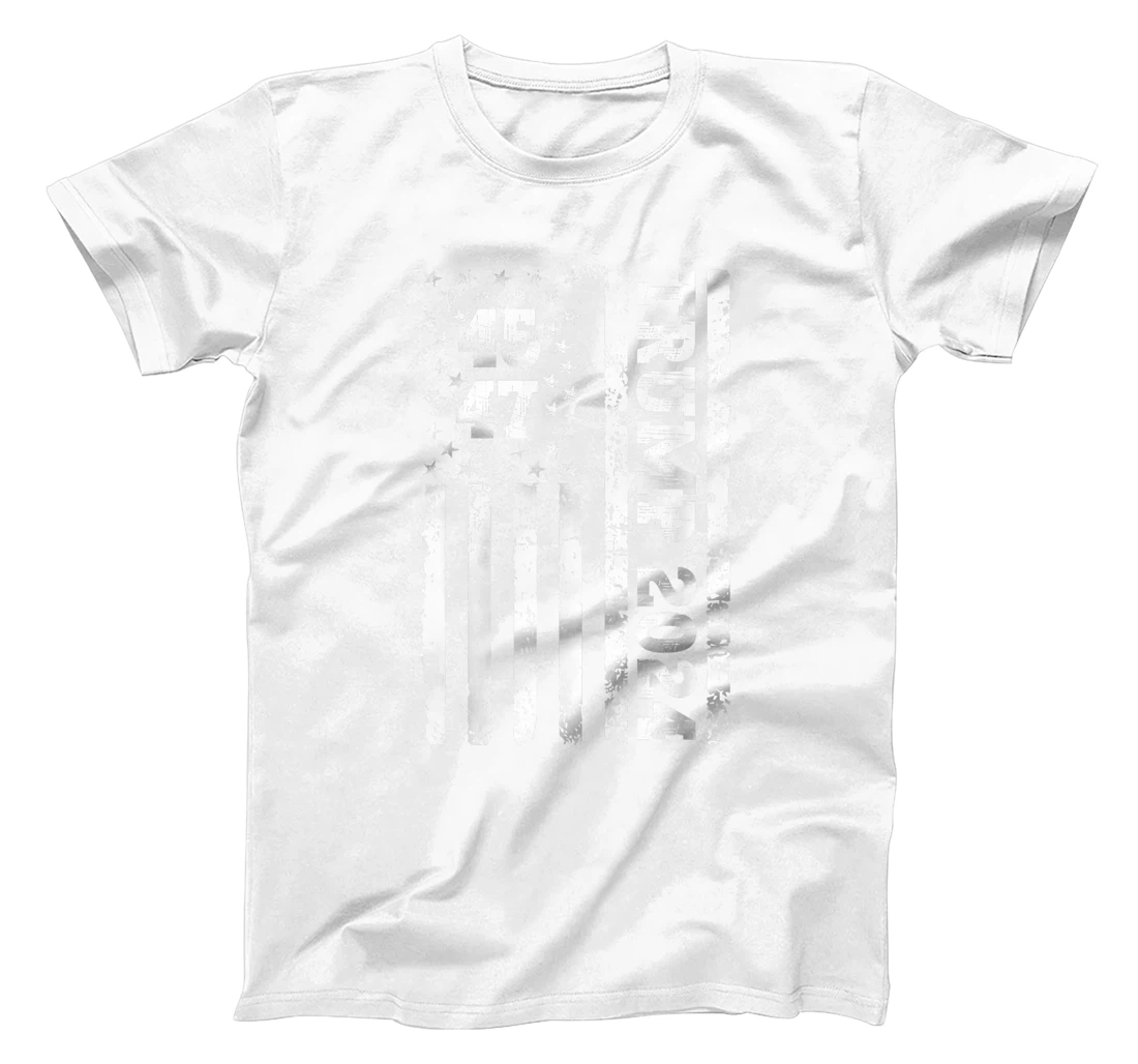 45 47 Trump 2024 American Flag T-Shirt