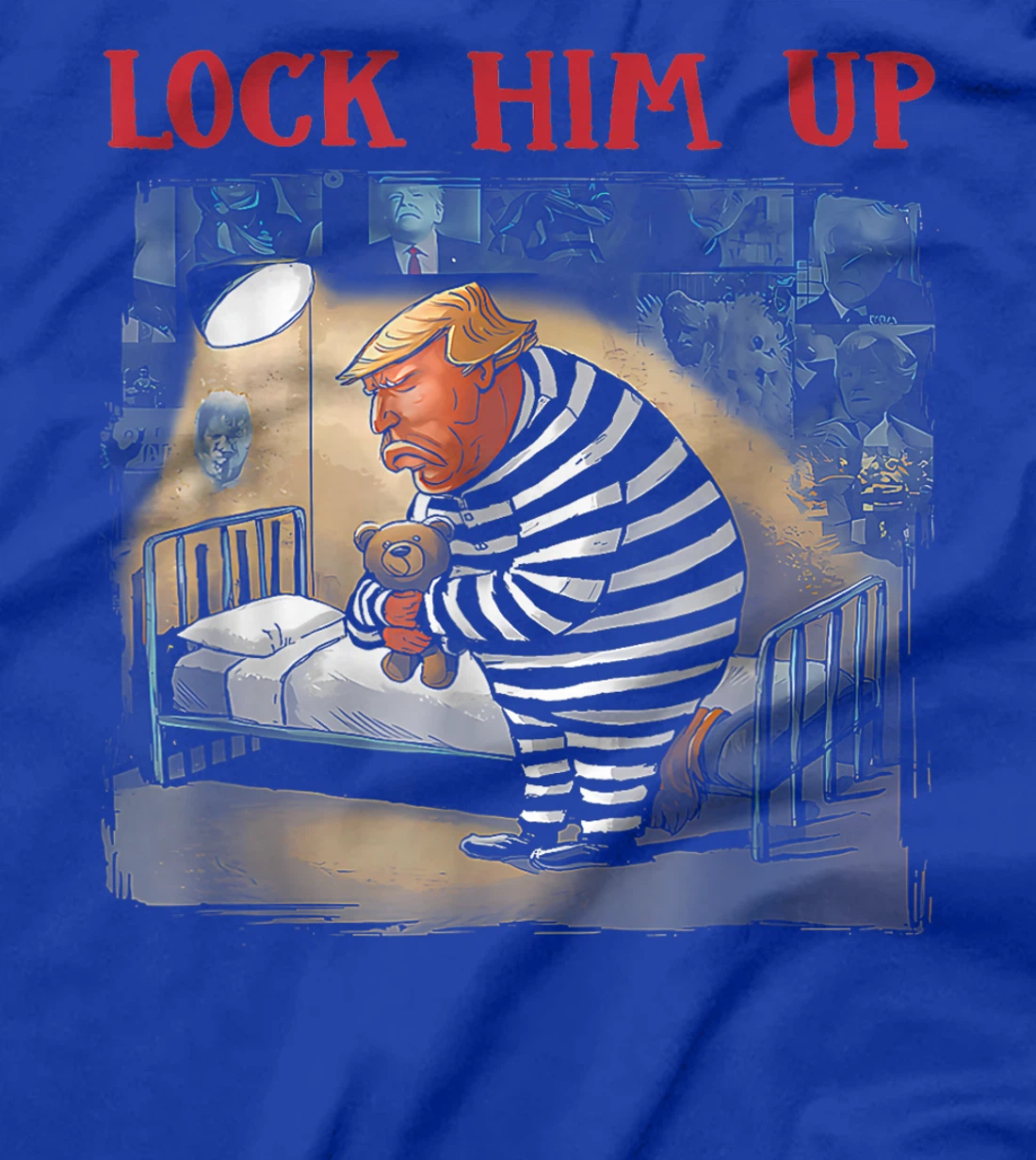 Lock-Him-Up-Anti-Trump-2024-Funny-Jail-Trump-For-Prison T-Shirt