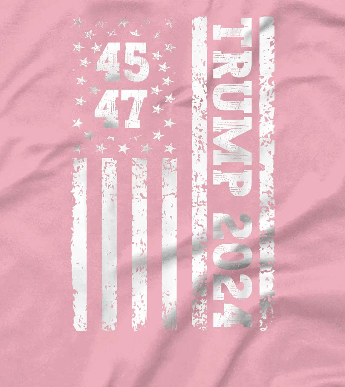 45 47 Trump 2024 American Flag T-Shirt