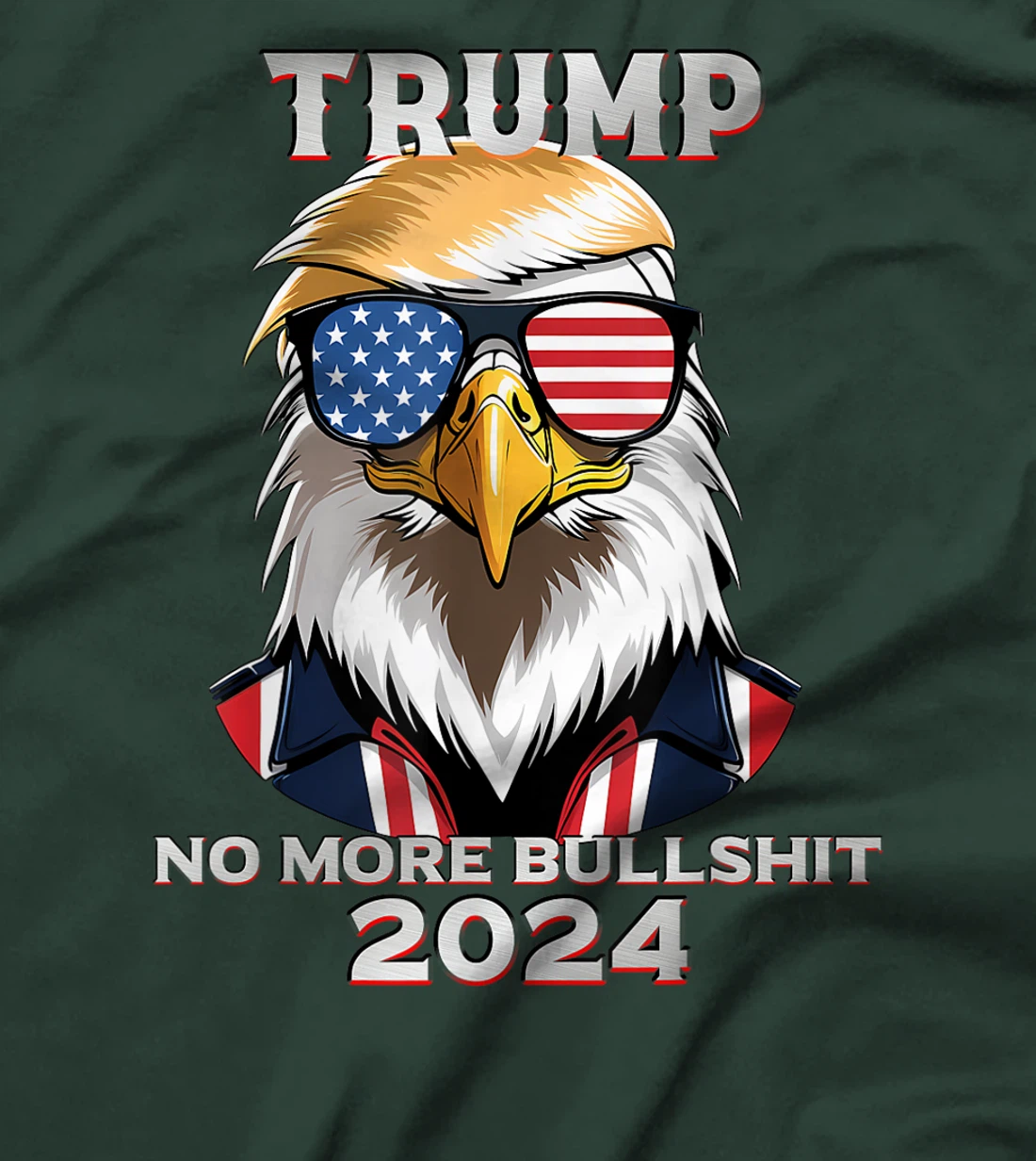 Merica Trump 2024 No More Bullshit T-Shirt
