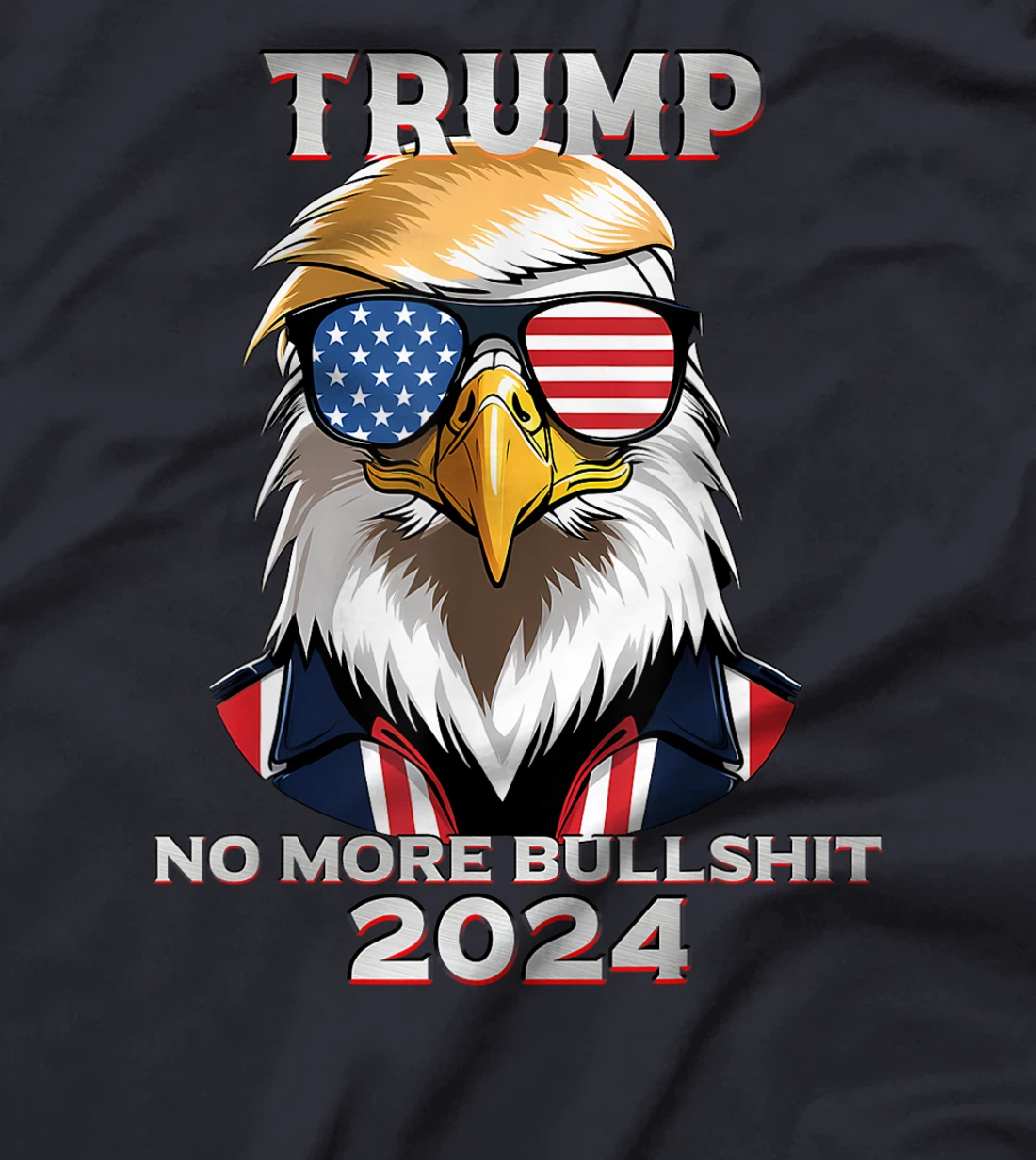 Merica Trump 2024 No More Bullshit T-Shirt