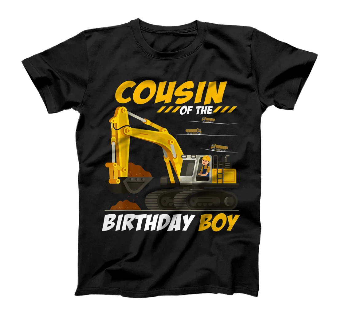 Cousin Of The Birthday Boy Construction Birthday Party T-Shirt