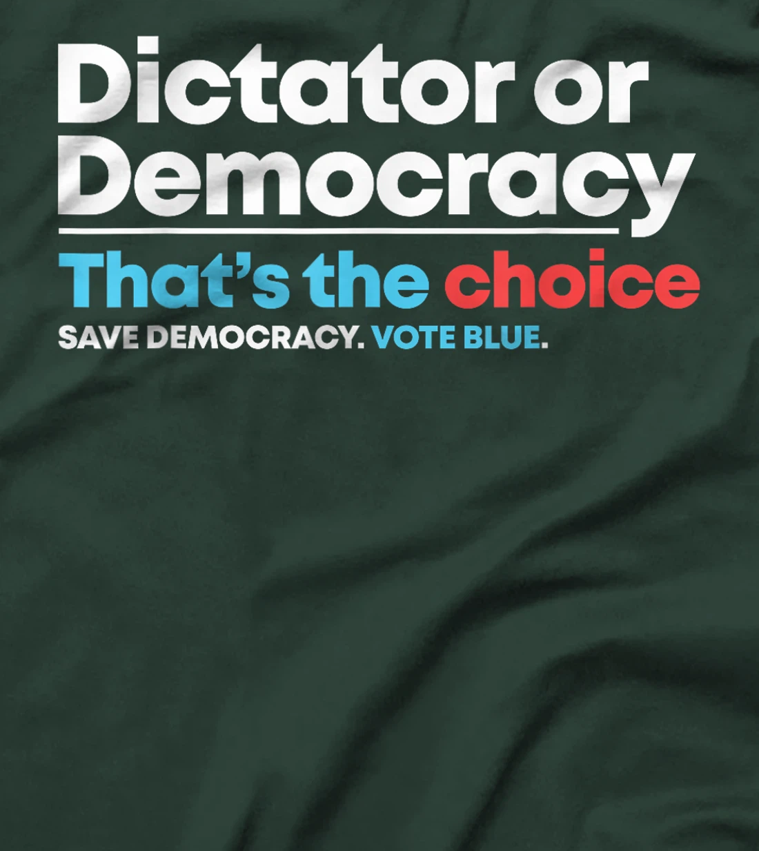 Democracy or Dictatorship Anti Trump Anti Project 2025 T-Shirt