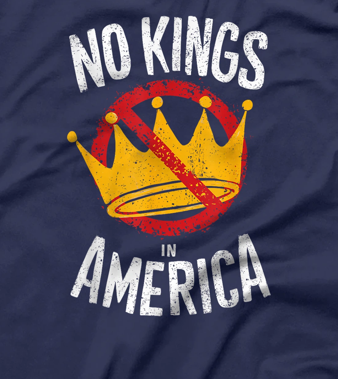 No Kings In America Save Democracy I Dissent Anti Trump T-Shirt