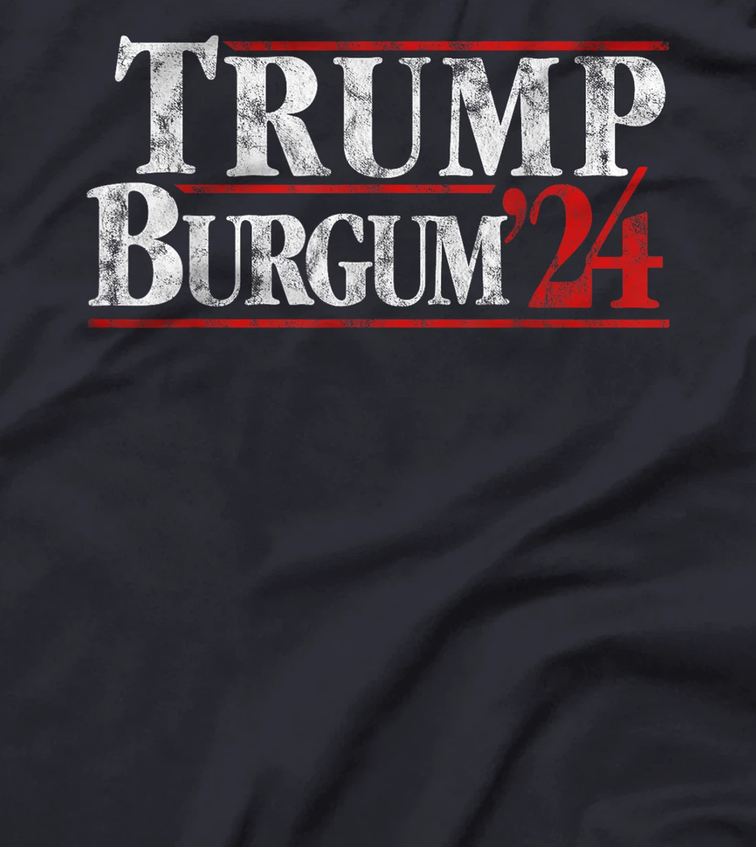 Trump Burgum 2024 Presidential Election Retro Vintage T-Shirt