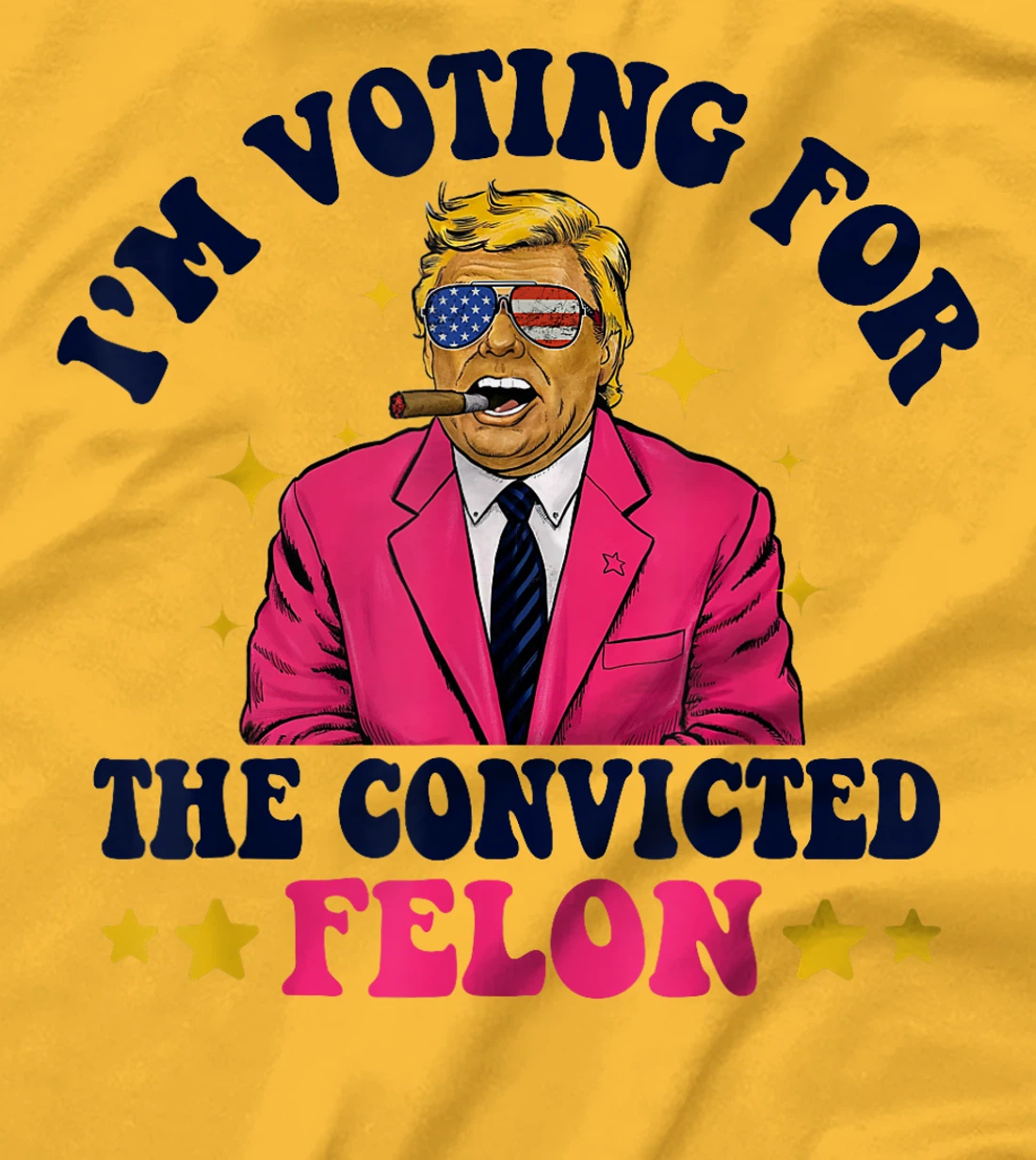 Funny Voting Trump 2024 I'm Voting For The Convicted Felon T-Shirt