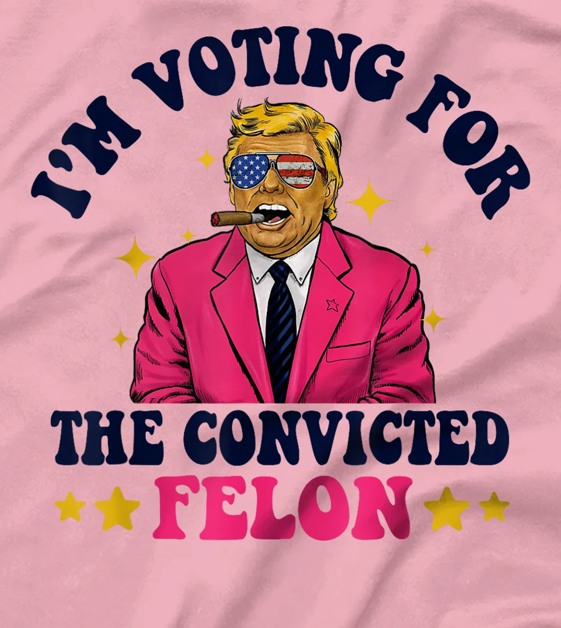 Funny Voting Trump 2024 I'm Voting For The Convicted Felon T-Shirt