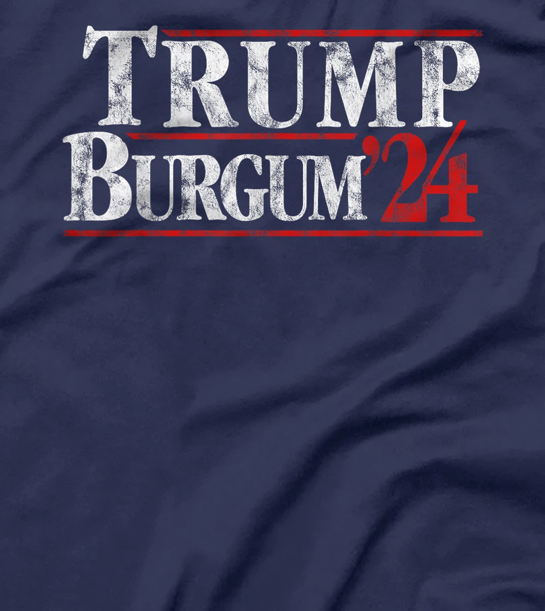 Trump Burgum 2024 Presidential Election Retro Vintage T-Shirt