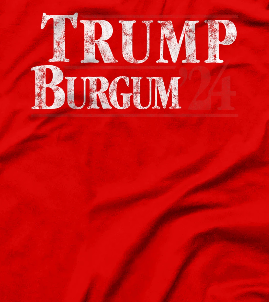 Trump Burgum 2024 Presidential Election Retro Vintage T-Shirt