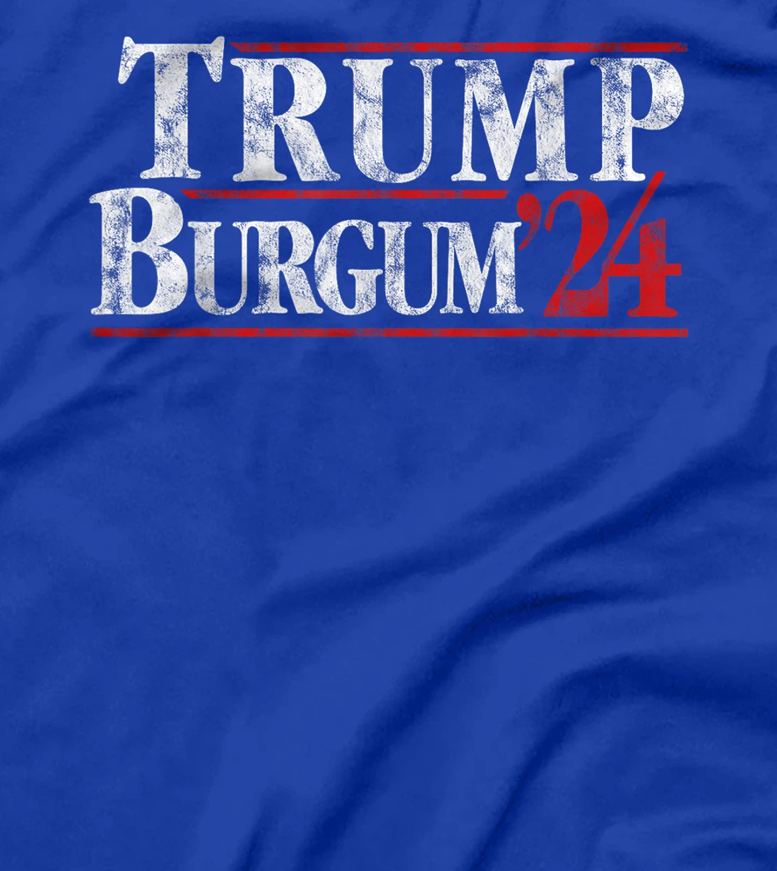 Trump Burgum 2024 Presidential Election Retro Vintage T-Shirt