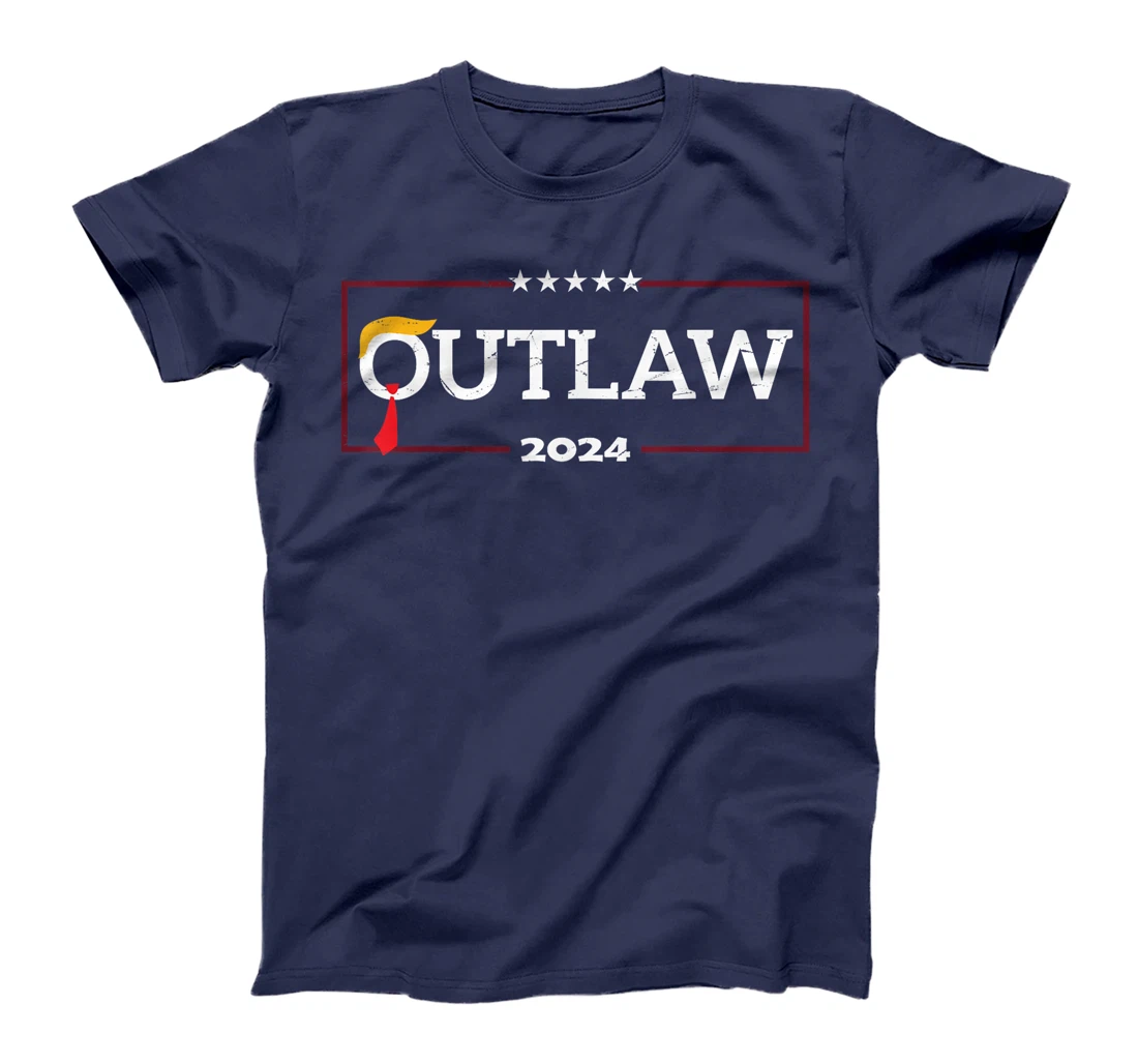 I'm Voting for The Outlaw, The Convicted Felon Funny Trump T-Shirt