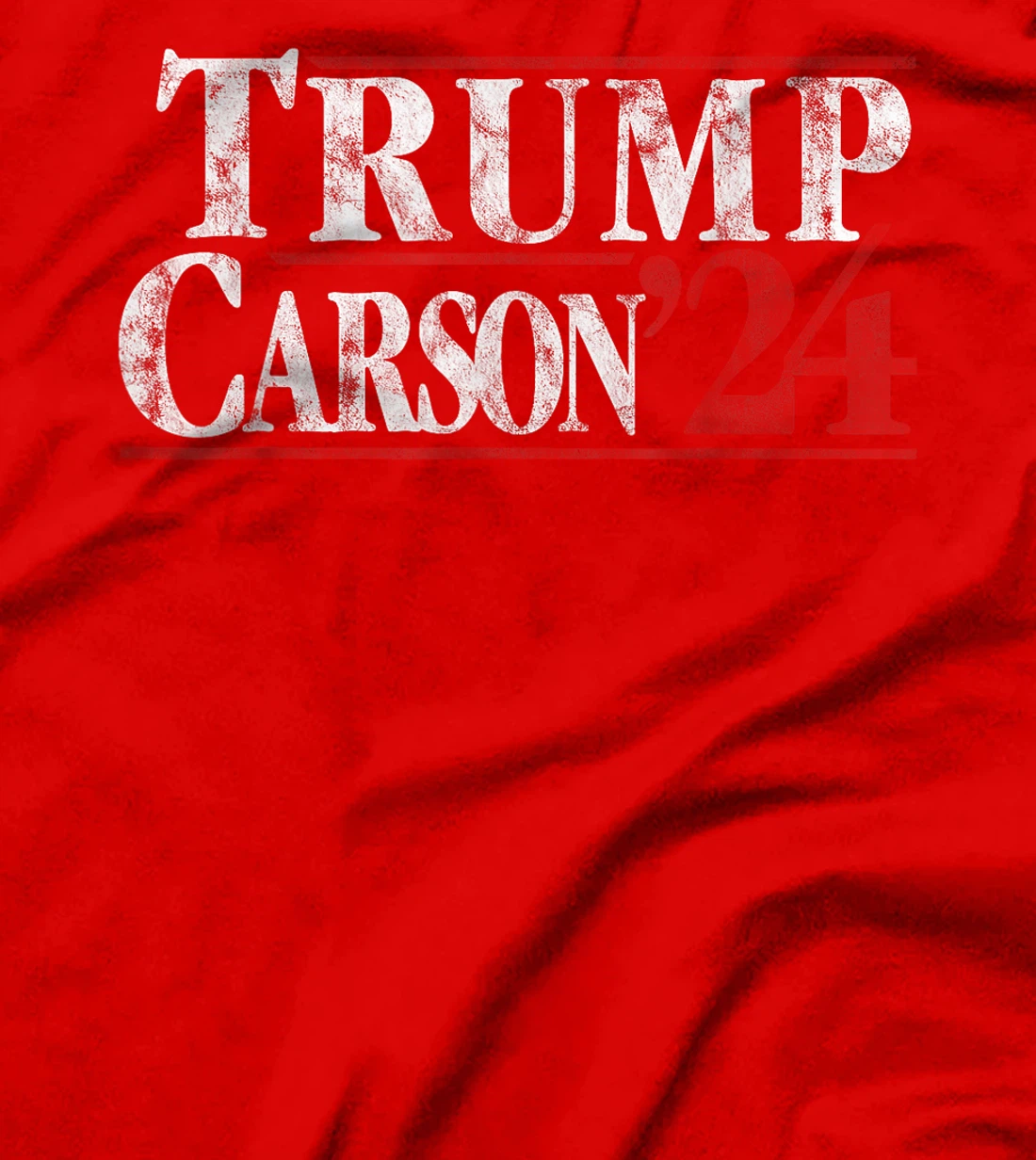 Trump Carson 2024 Presidential Election Retro Vintage T-Shirt