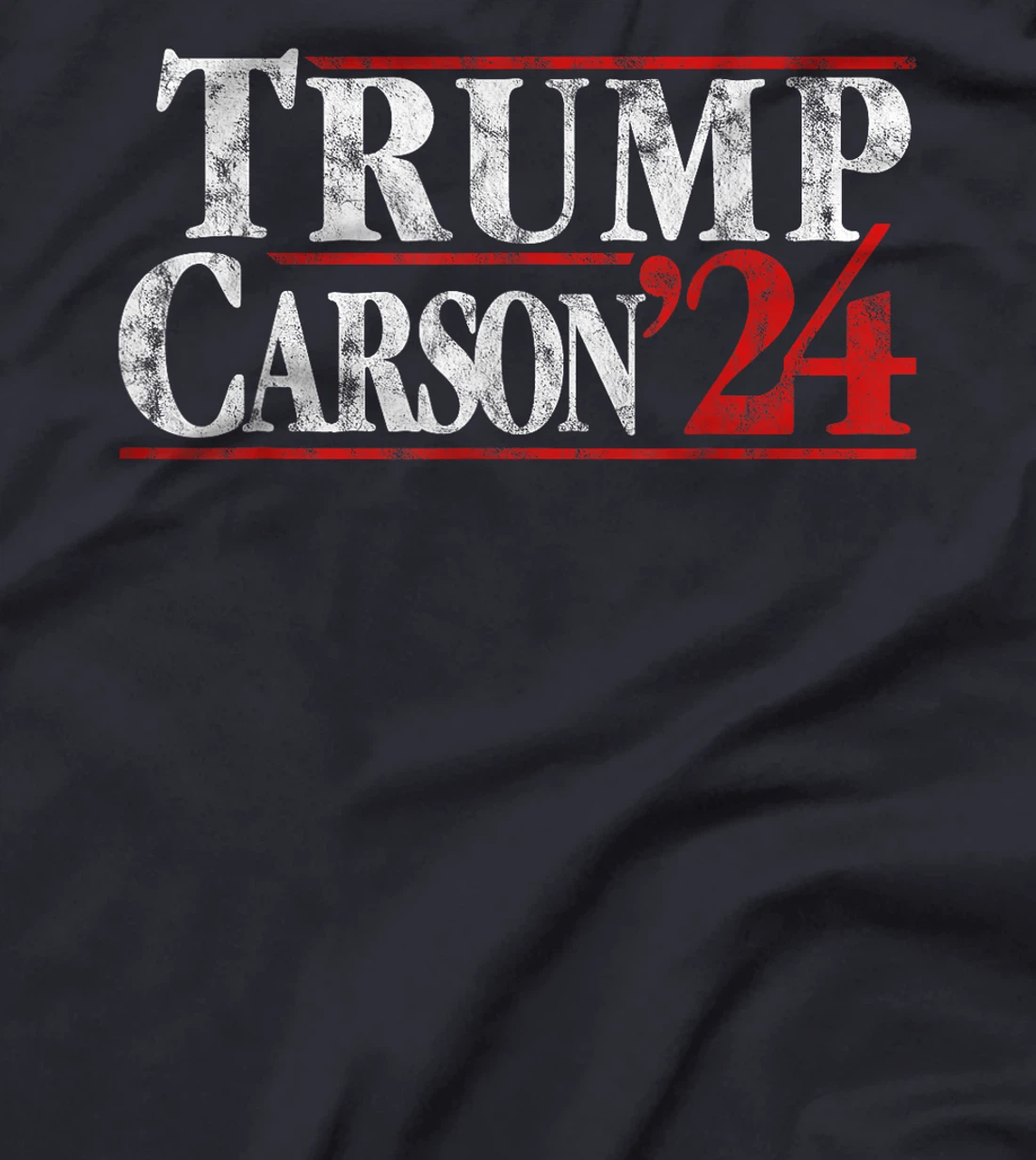 Trump Carson 2024 Presidential Election Retro Vintage T-Shirt
