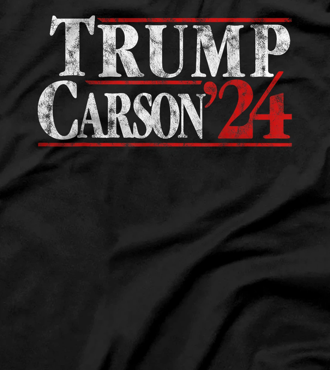 Trump Carson 2024 Presidential Election Retro Vintage T-Shirt