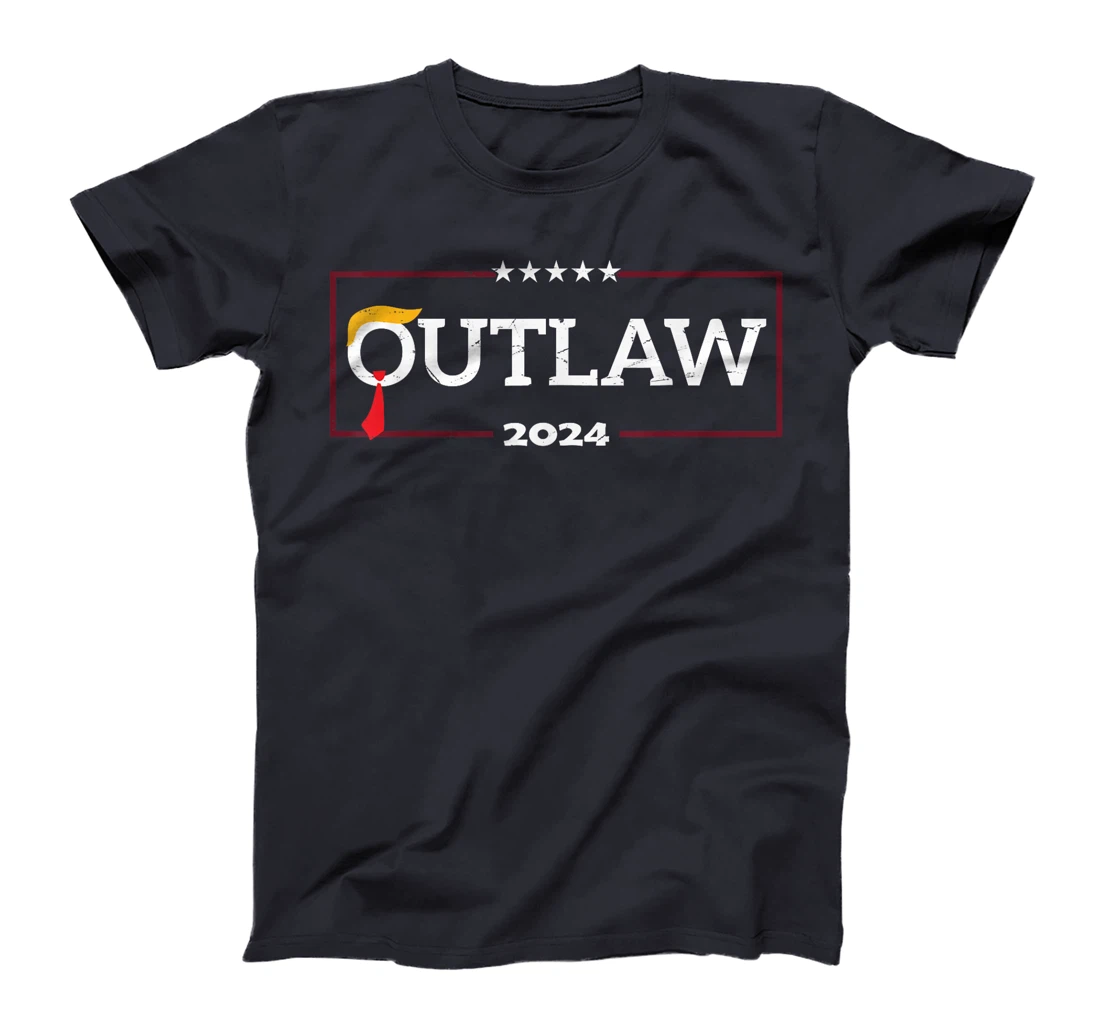 I'm Voting for The Outlaw, The Convicted Felon Funny Trump T-Shirt