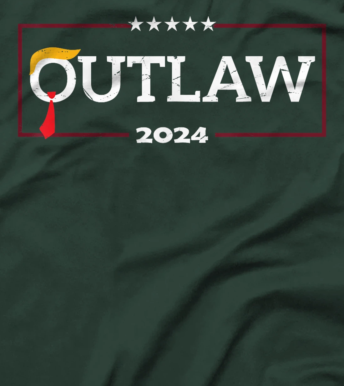 I'm Voting for The Outlaw, The Convicted Felon Funny Trump T-Shirt