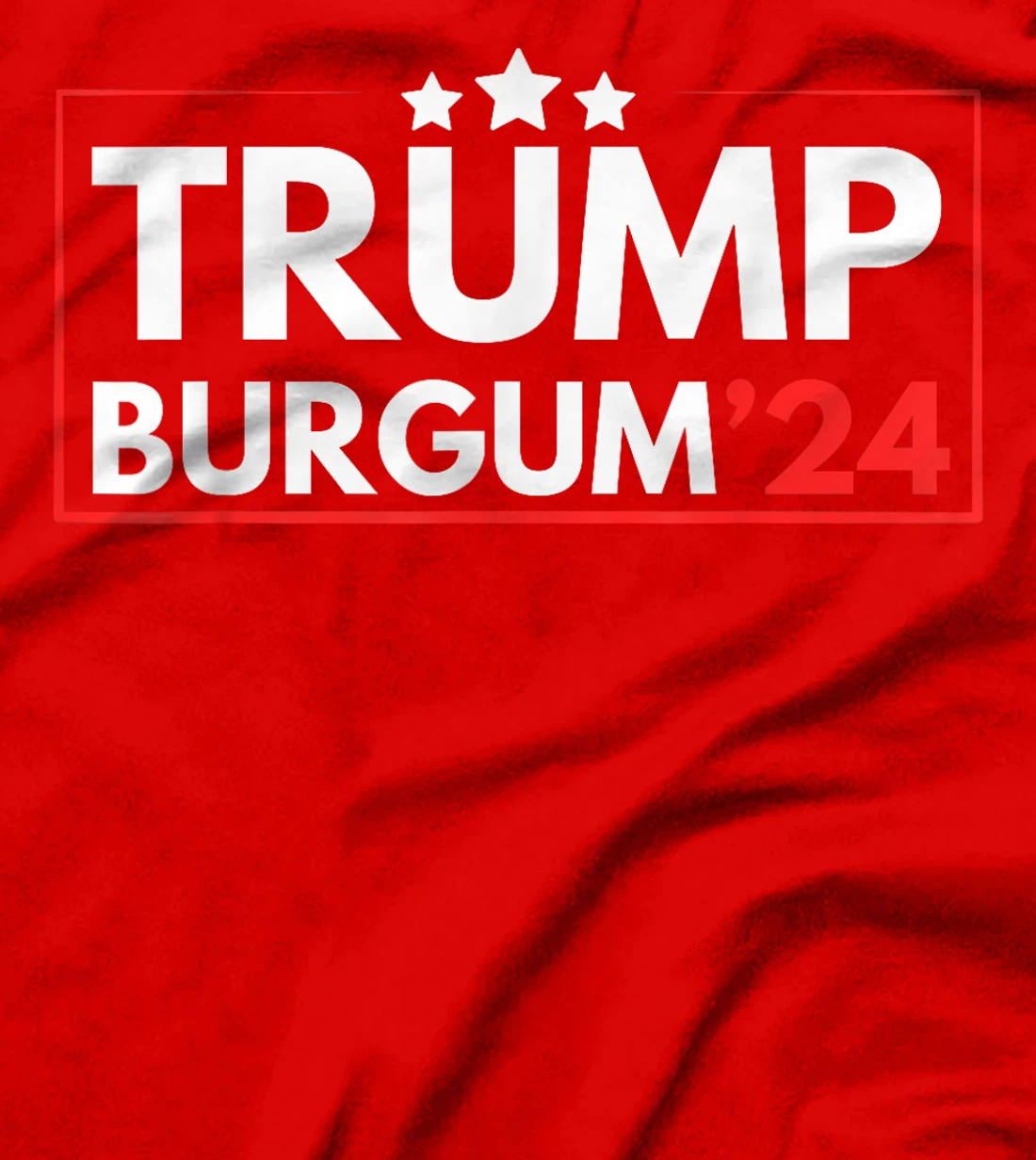 Trump Burgum 2024 Republican Men and Women T-Shirt