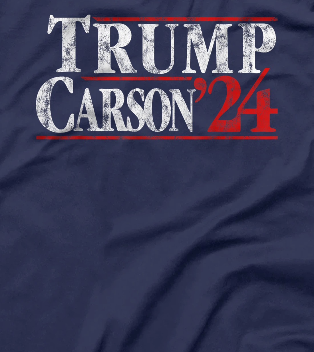 Trump Carson 2024 Presidential Election Retro Vintage T-Shirt
