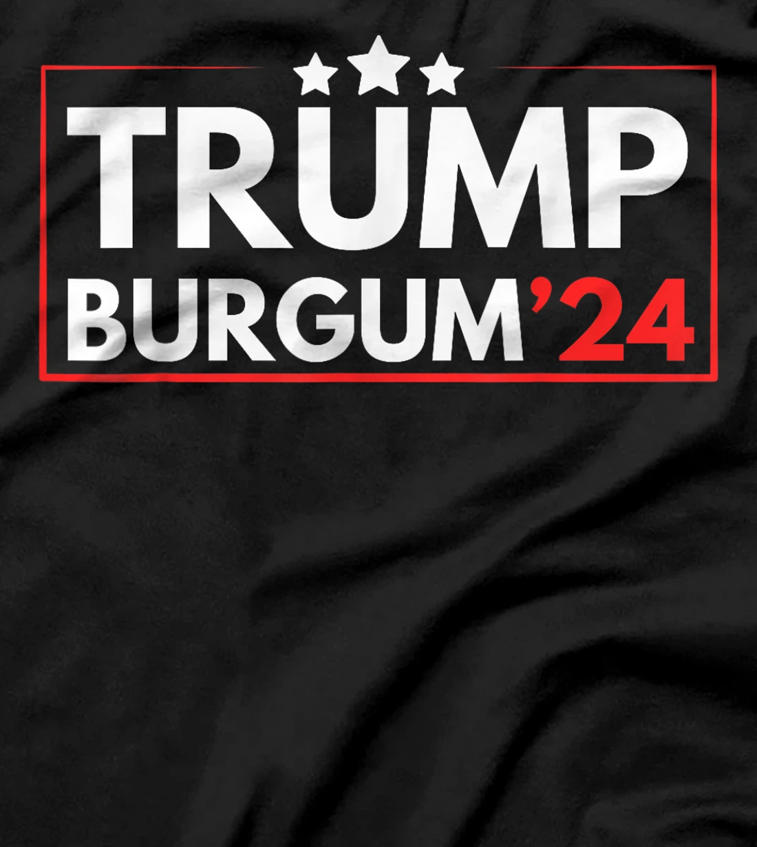 Trump Burgum 2024 Republican Men and Women T-Shirt
