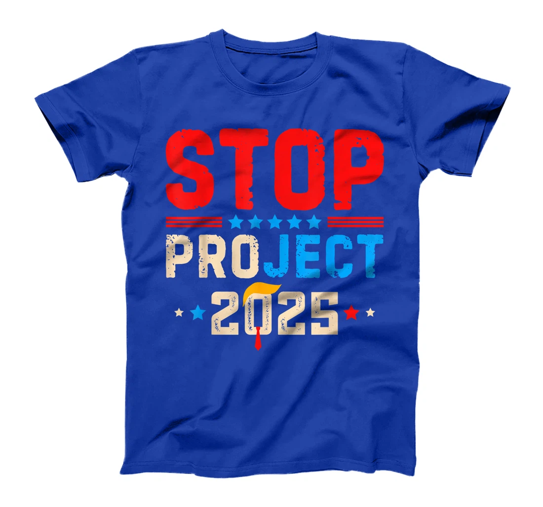 Funny Stop Project 2025 Retro Anti Trump For President 2024 T-Shirt