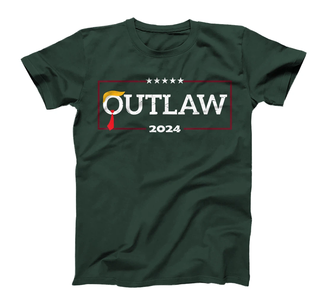 I'm Voting for The Outlaw, The Convicted Felon Funny Trump T-Shirt