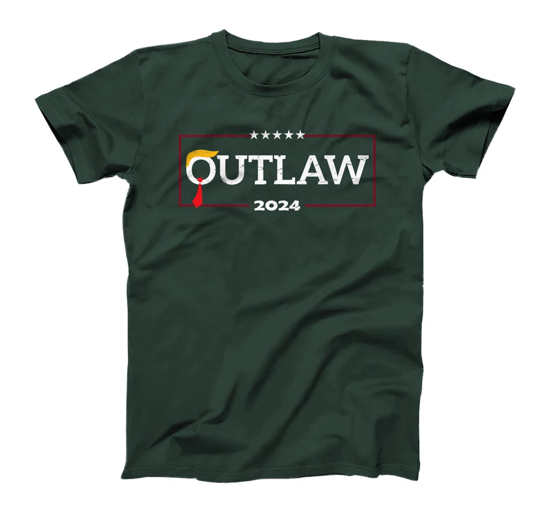 I'm Voting for The Outlaw, The Convicted Felon Funny Trump Premium T-Shirt