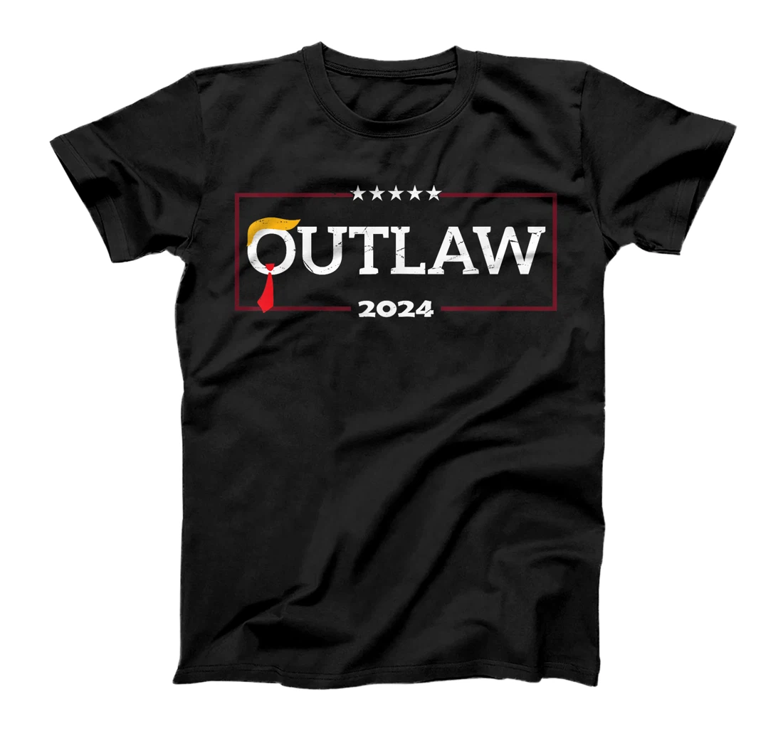 I'm Voting for The Outlaw, The Convicted Felon Funny Trump T-Shirt