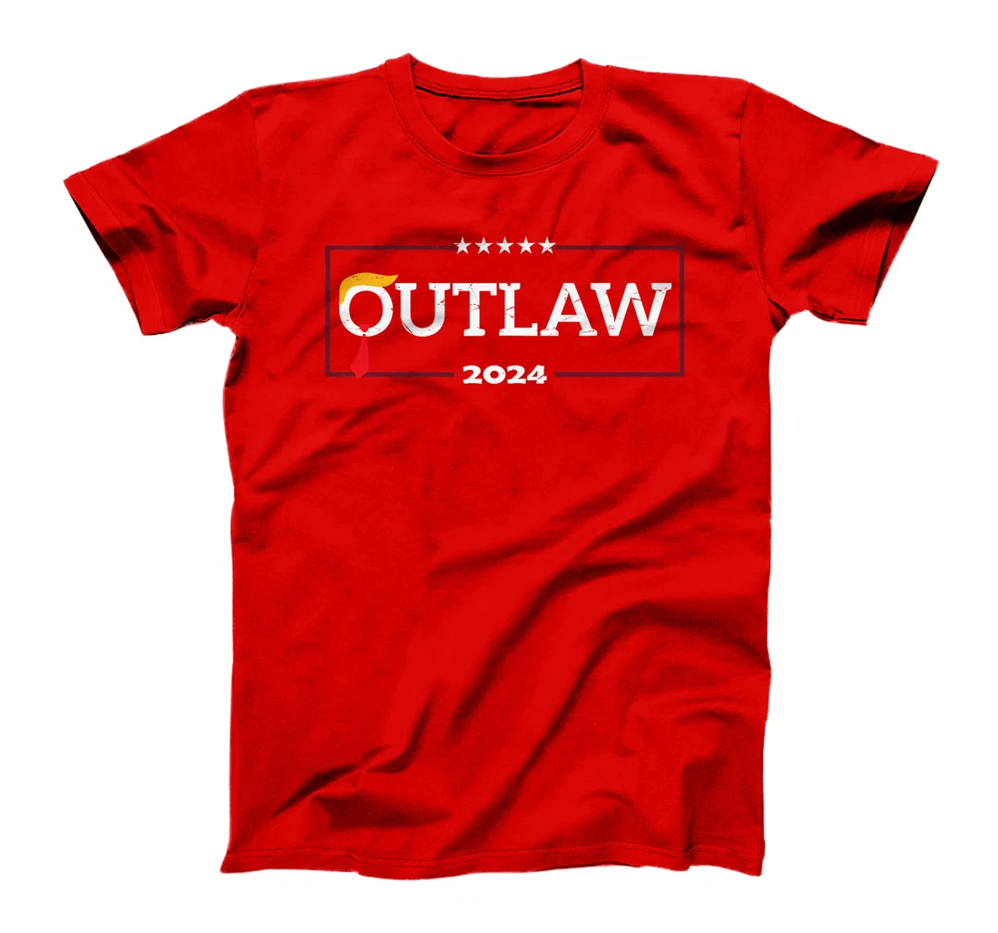 I'm Voting for The Outlaw, The Convicted Felon Funny Trump Premium T-Shirt