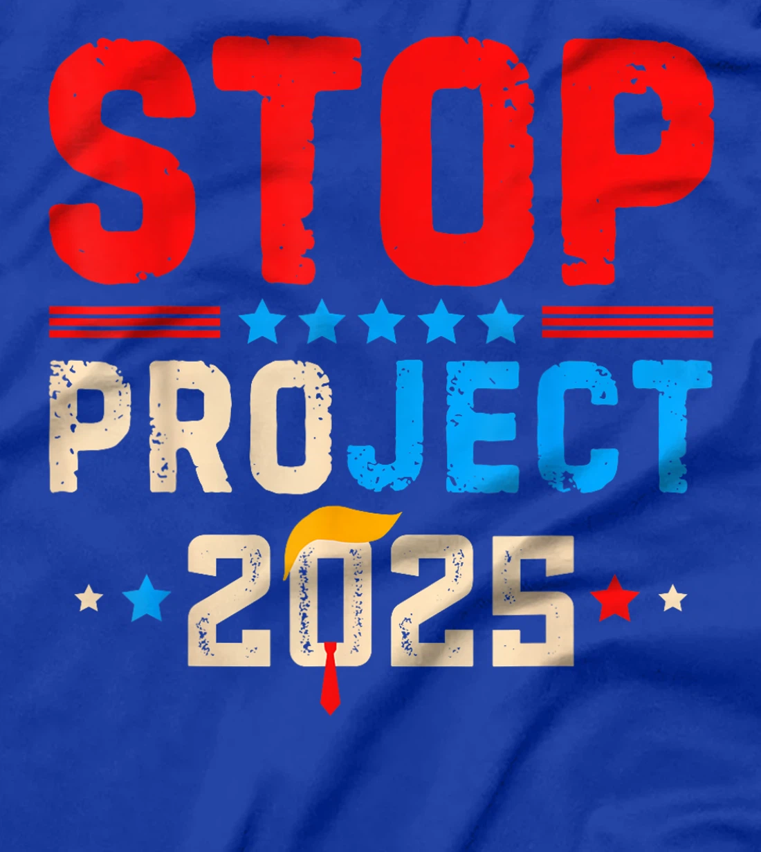 Funny Stop Project 2025 Retro Anti Trump For President 2024 T-Shirt