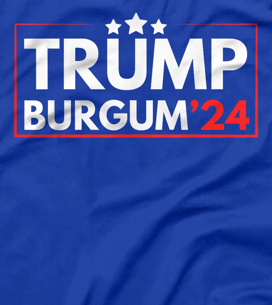 Trump Burgum 2024 Republican Men and Women T-Shirt