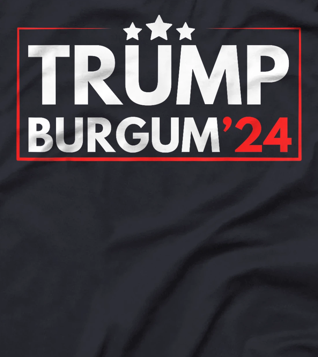 Trump Burgum 2024 Republican Men and Women T-Shirt