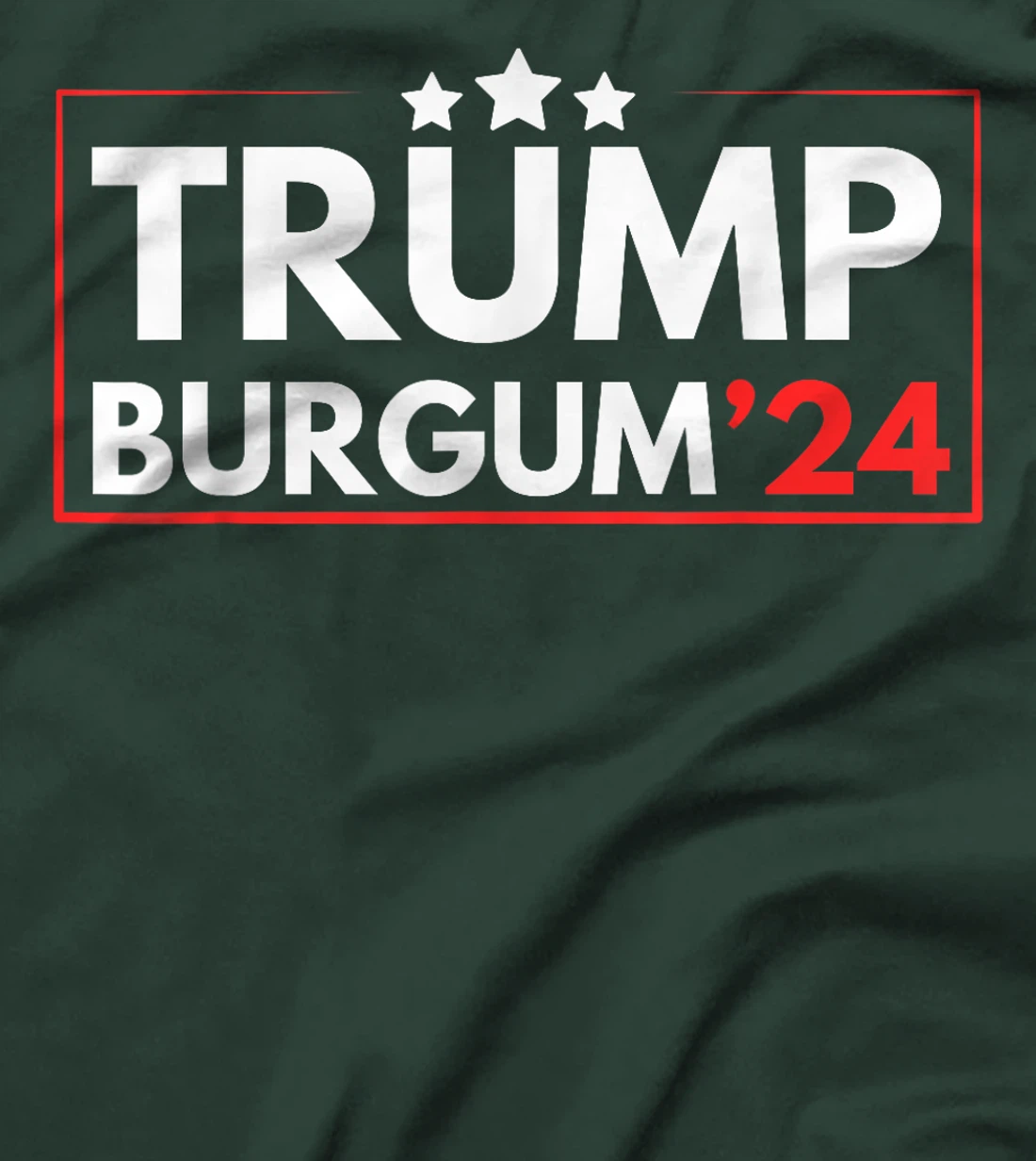 Trump Burgum 2024 Republican Men and Women T-Shirt