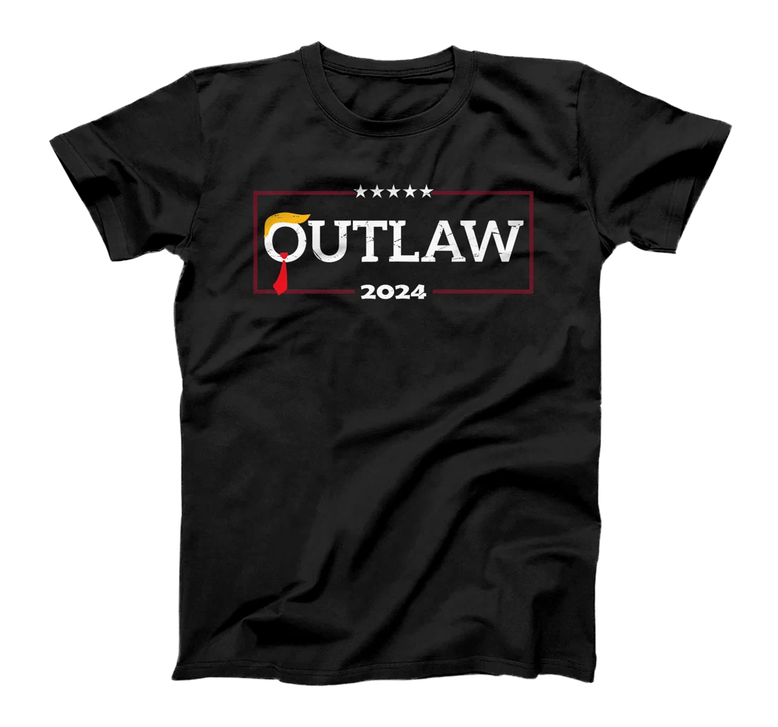 I'm Voting for The Outlaw, The Convicted Felon Funny Trump Premium T-Shirt
