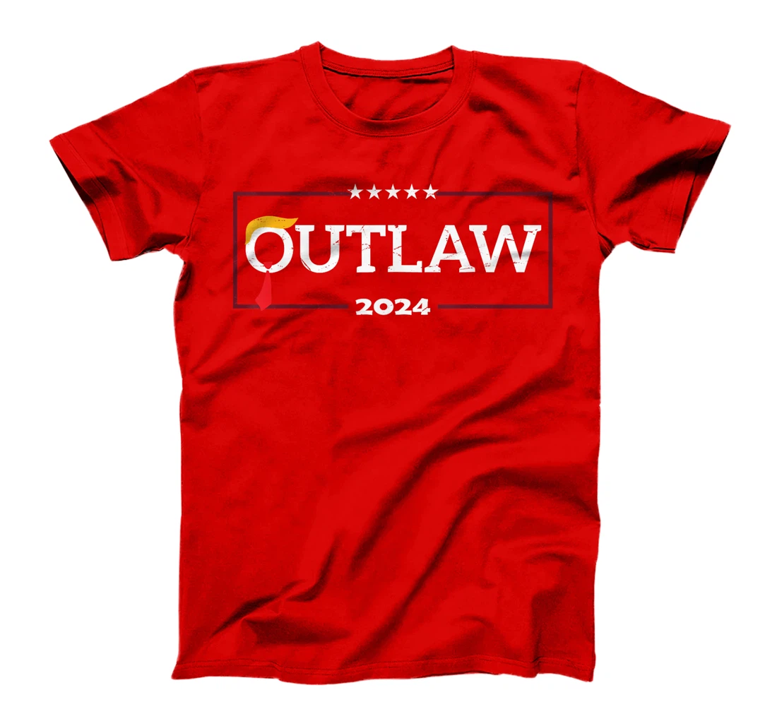 I'm Voting for The Outlaw, The Convicted Felon Funny Trump T-Shirt