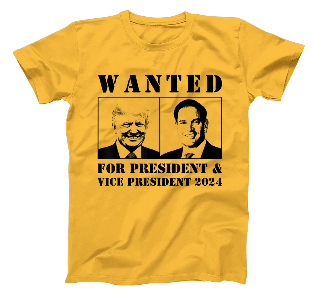 Wanted For President & Vice President 2024 Trump Rubio MAGA T-Shirt