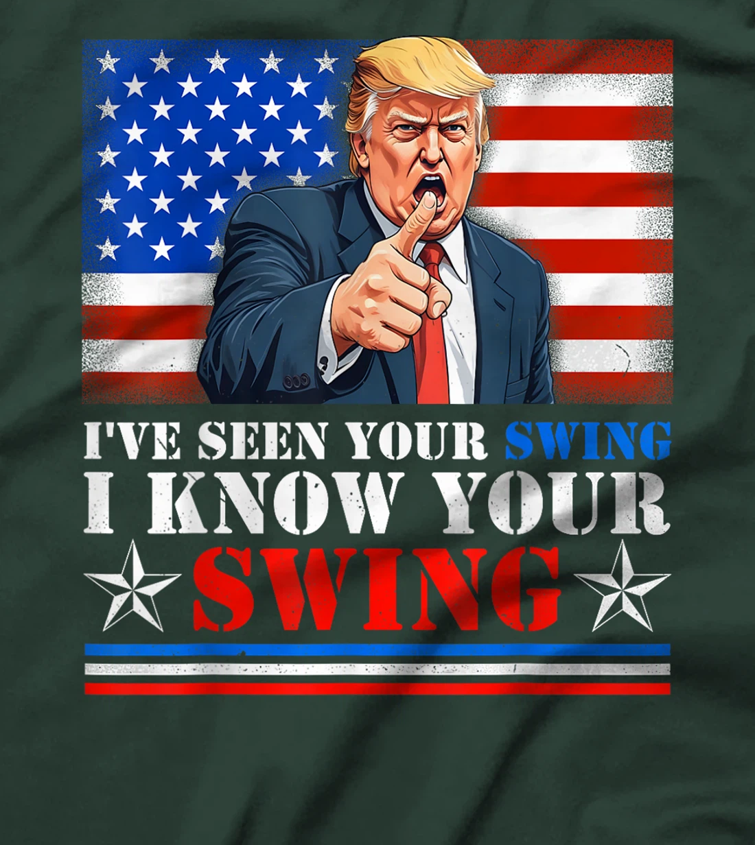 Womens Quote Trump 2024, I've seen your swing i know your swing T-Shirt