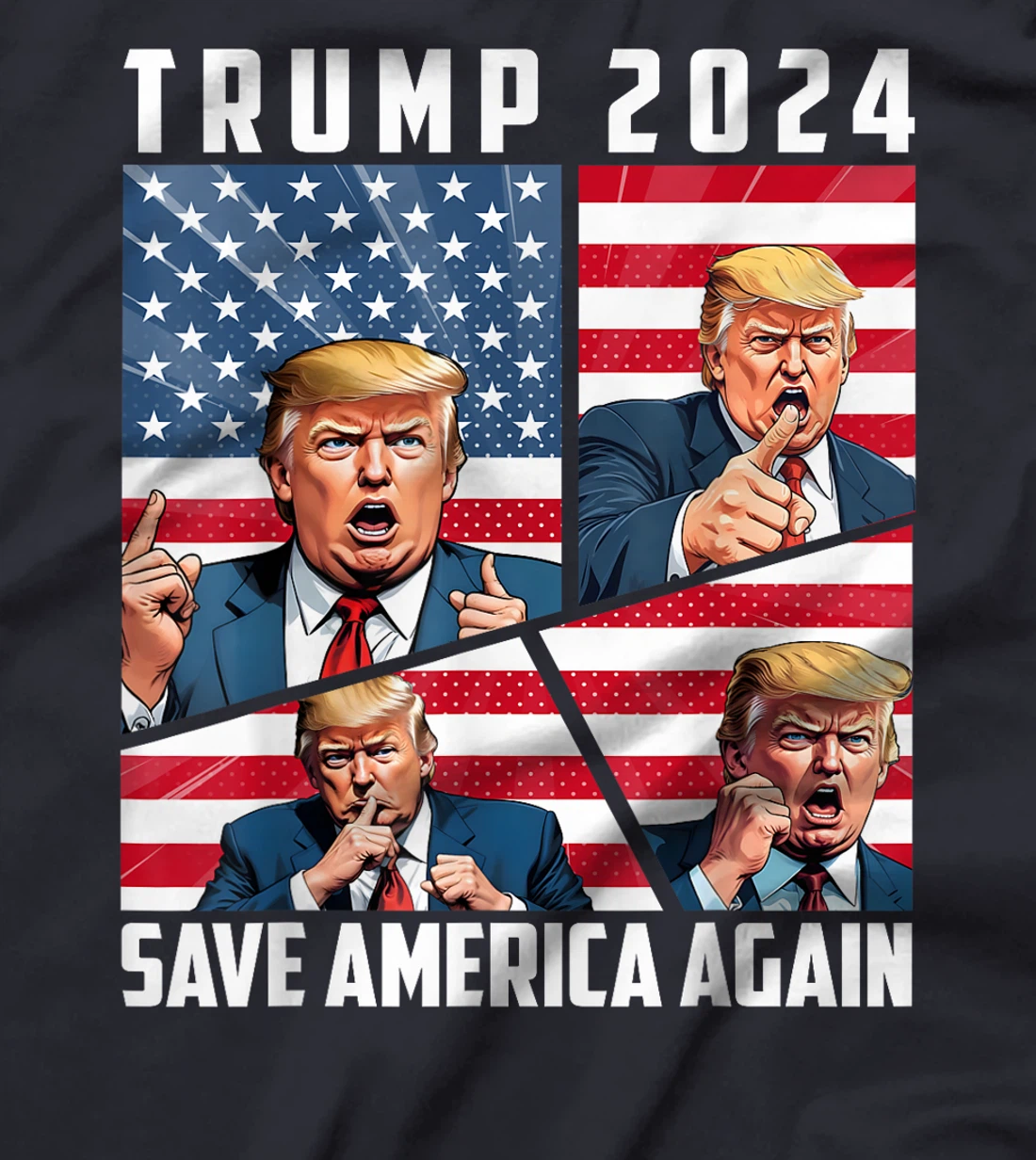 Trump 2024 Save America Again T-Shirt