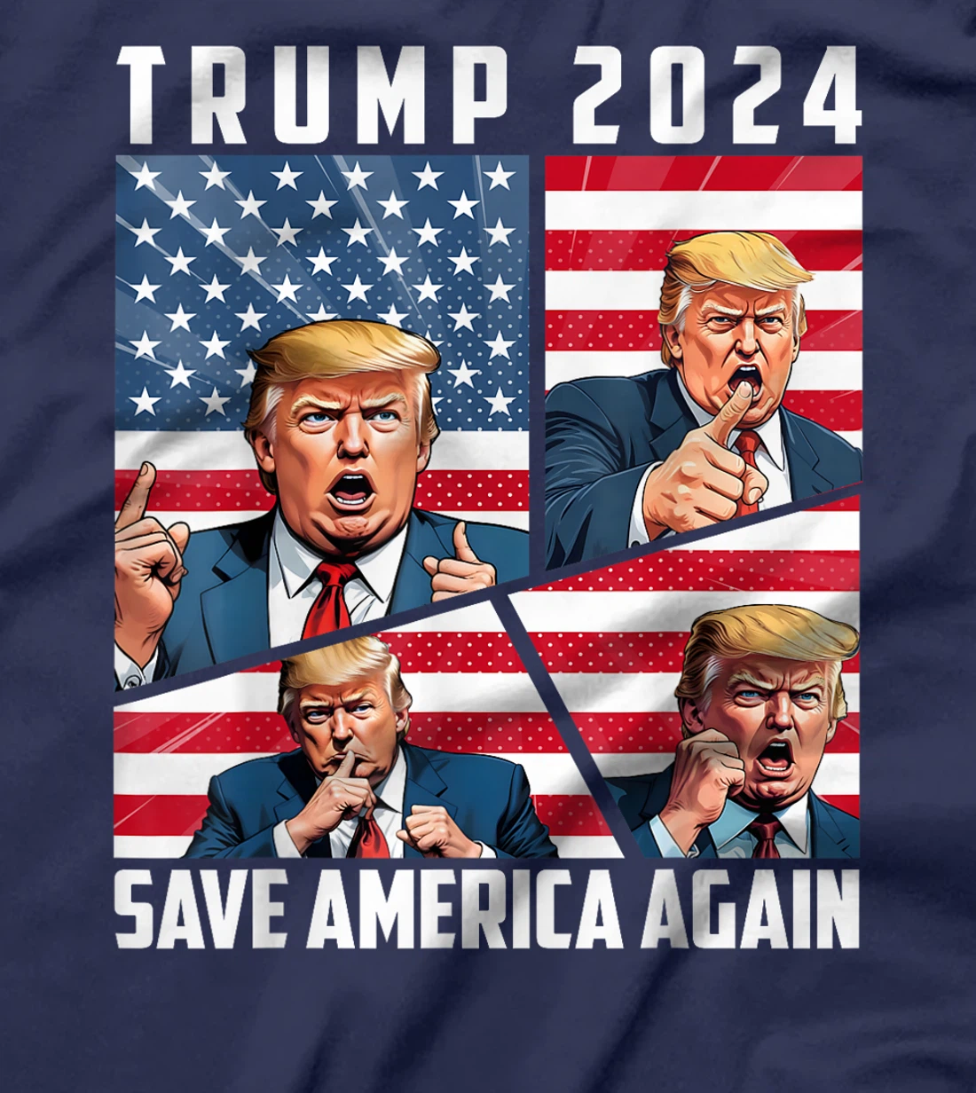 Trump 2024 Save America Again T-Shirt