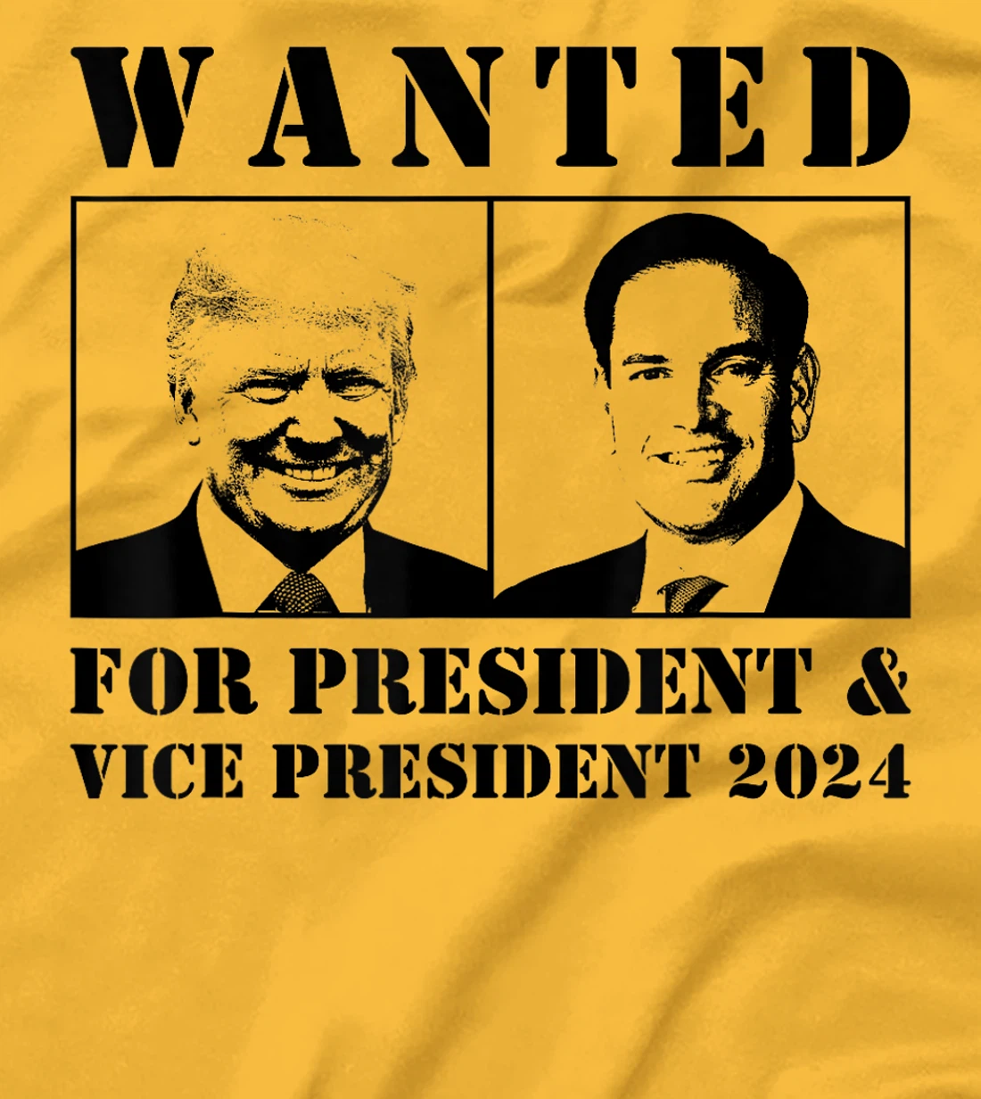 Wanted For President & Vice President 2024 Trump Rubio MAGA T-Shirt
