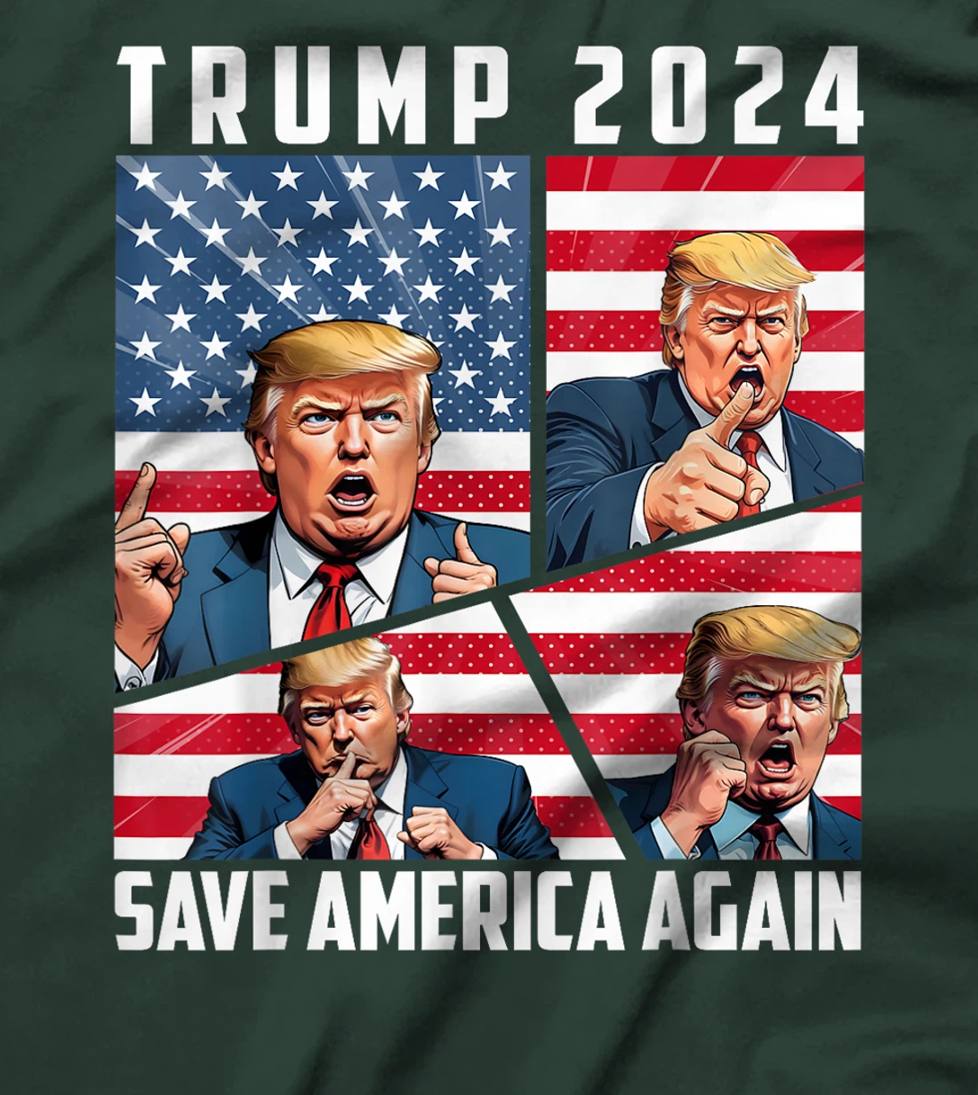 Trump 2024 Save America Again T-Shirt