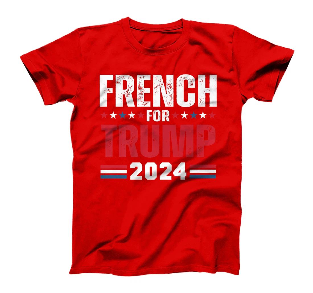French For Trump 2024 American Flag Premium T-Shirt