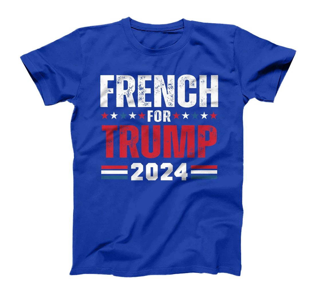 French For Trump 2024 American Flag Premium T-Shirt