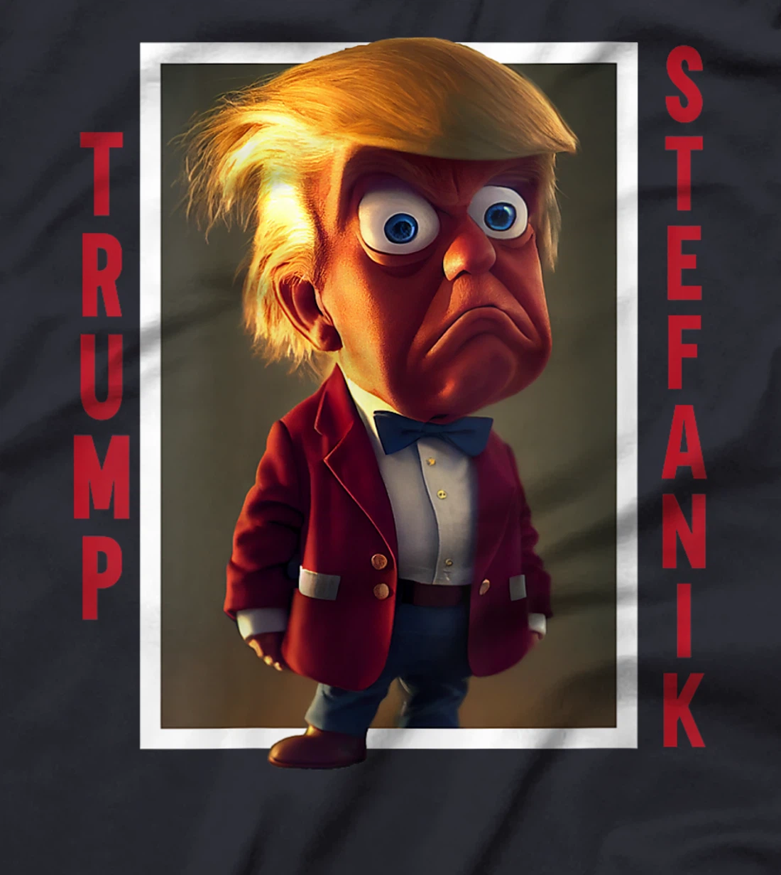 Womens Trump Elise Stefanik Presidential Cartoon 2024 T-Shirt