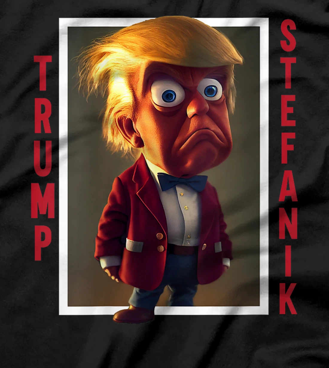 Womens Trump Elise Stefanik Presidential Cartoon 2024 T-Shirt